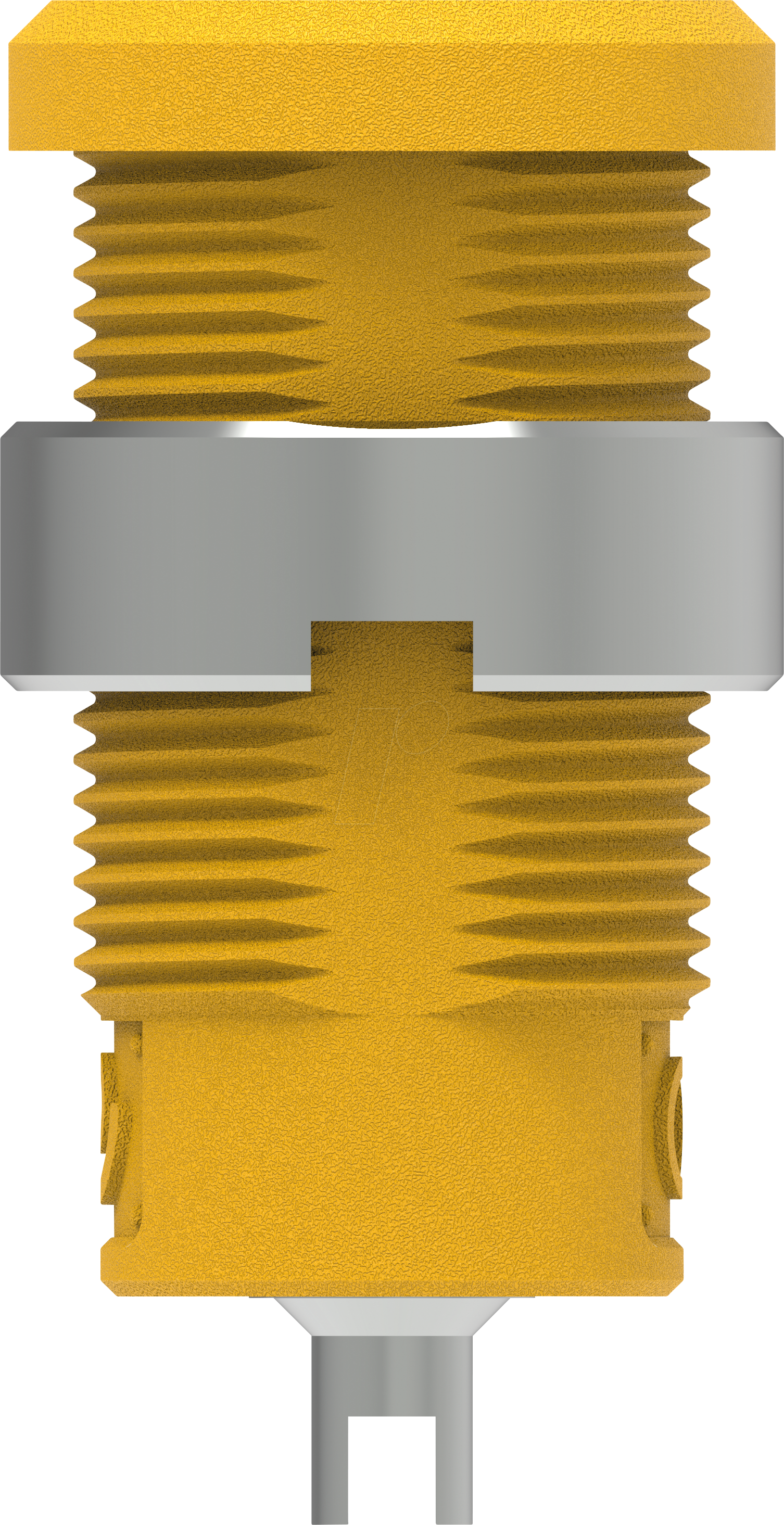 3665349010621 - PJP 3275-C-J - Sicherheits-Bananenbuchse 4 mm Flachstecker gelb