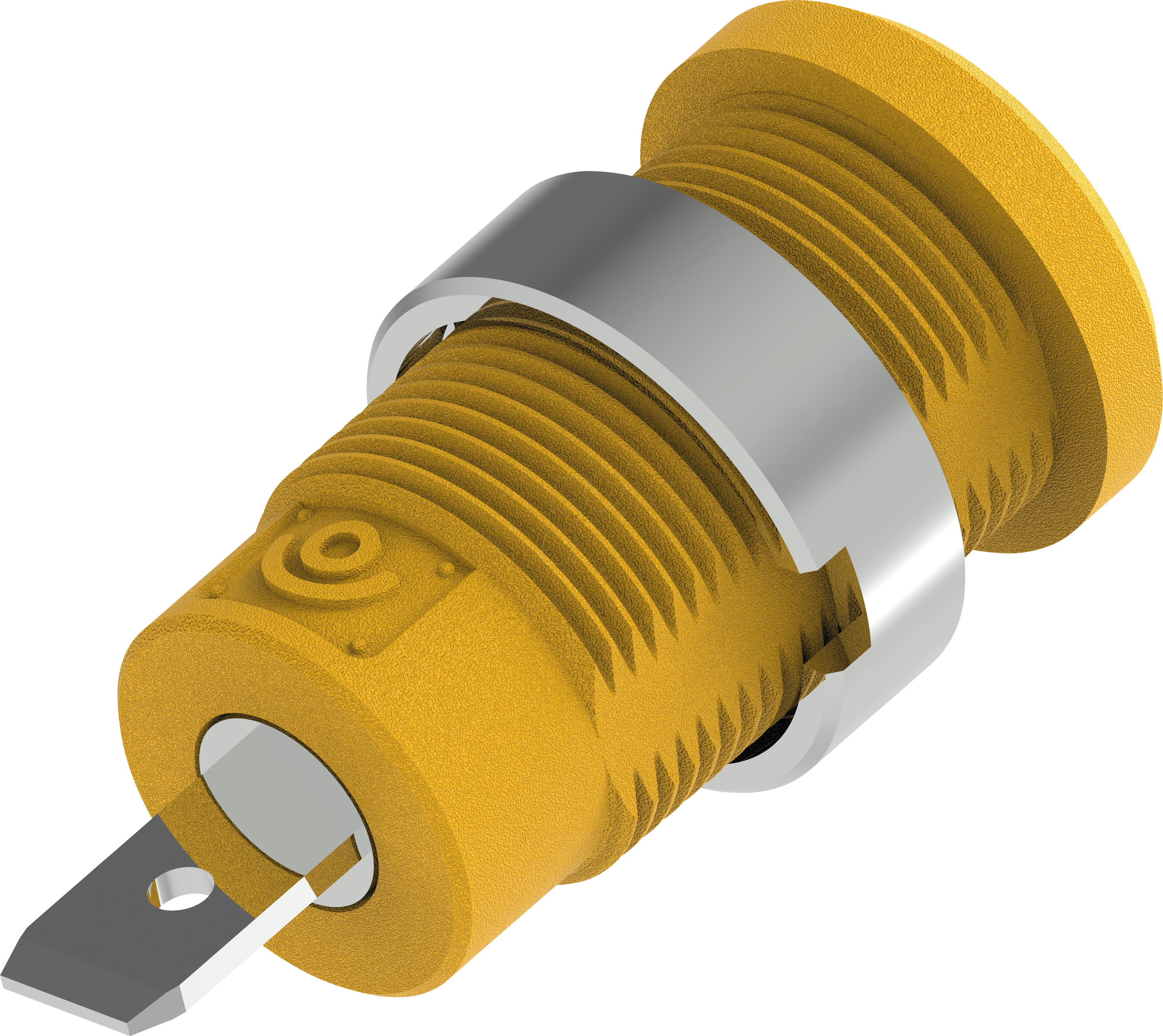 3665349010683 - PJP 3274-C-J - Sicherheits-Bananenbuchse 4 mm Flachstecker gelb