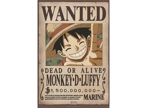 3665361023319 - Gbeye - One Piece Poster Wanted Monkey d Luffy 2