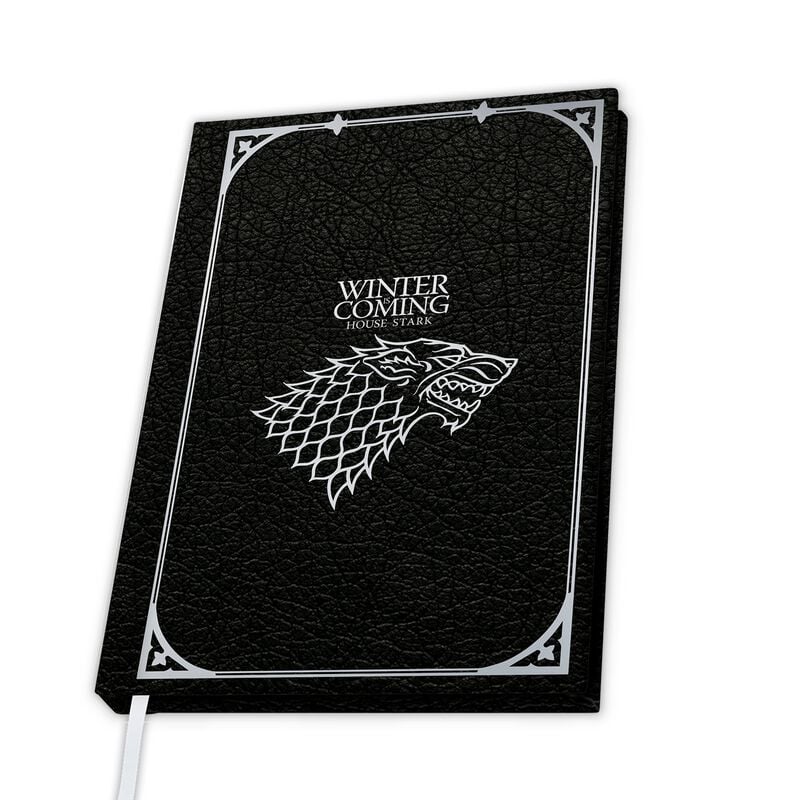 3665361030423 - House Stark Notizbuch schwarz silberfarben