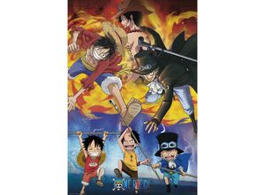 3665361045182 - One Piece Poster Ace Sabo & Luffy