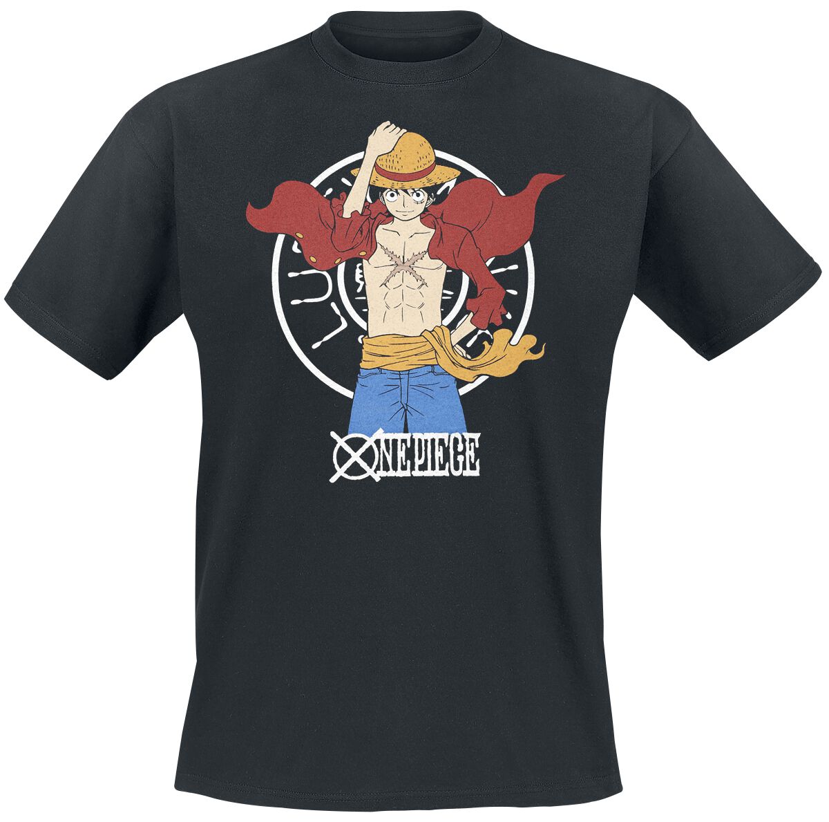 3665361047612 - Luffy New World T-Shirt schwarz in XXL