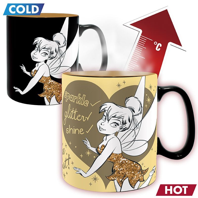 3665361069034 - Tinker Bell Sparkle - Tasse mit Thermoeffekt Tasse multicolor