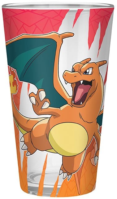 3665361084310 - - POKEMON Large Glass Premium Charizard - Glas