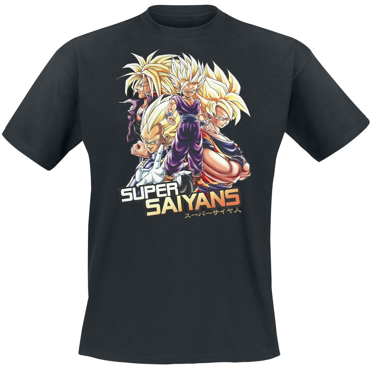 3665361151012 - Z - Super Saiyans T-Shirt schwarz in XXL