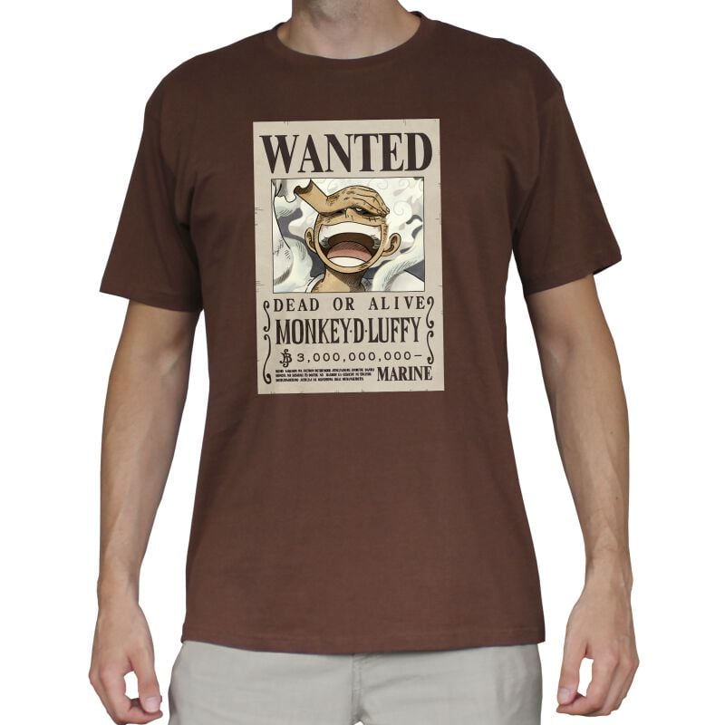 3665361157137 - Wanted Luffy T-Shirt schwarz in XXL