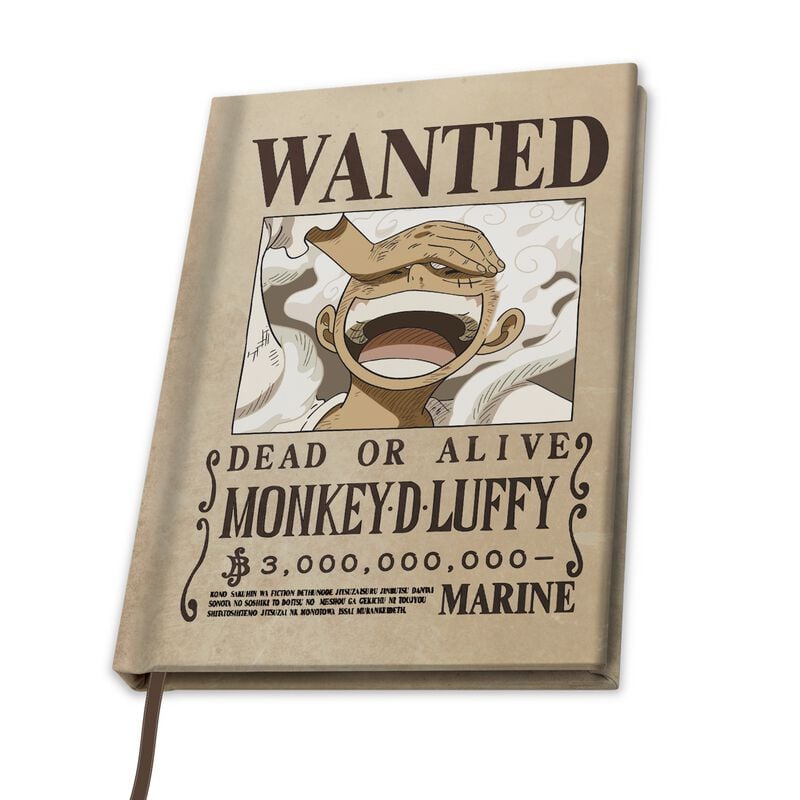 3665361160595 - Wanted Luffy Notizbuch multicolor