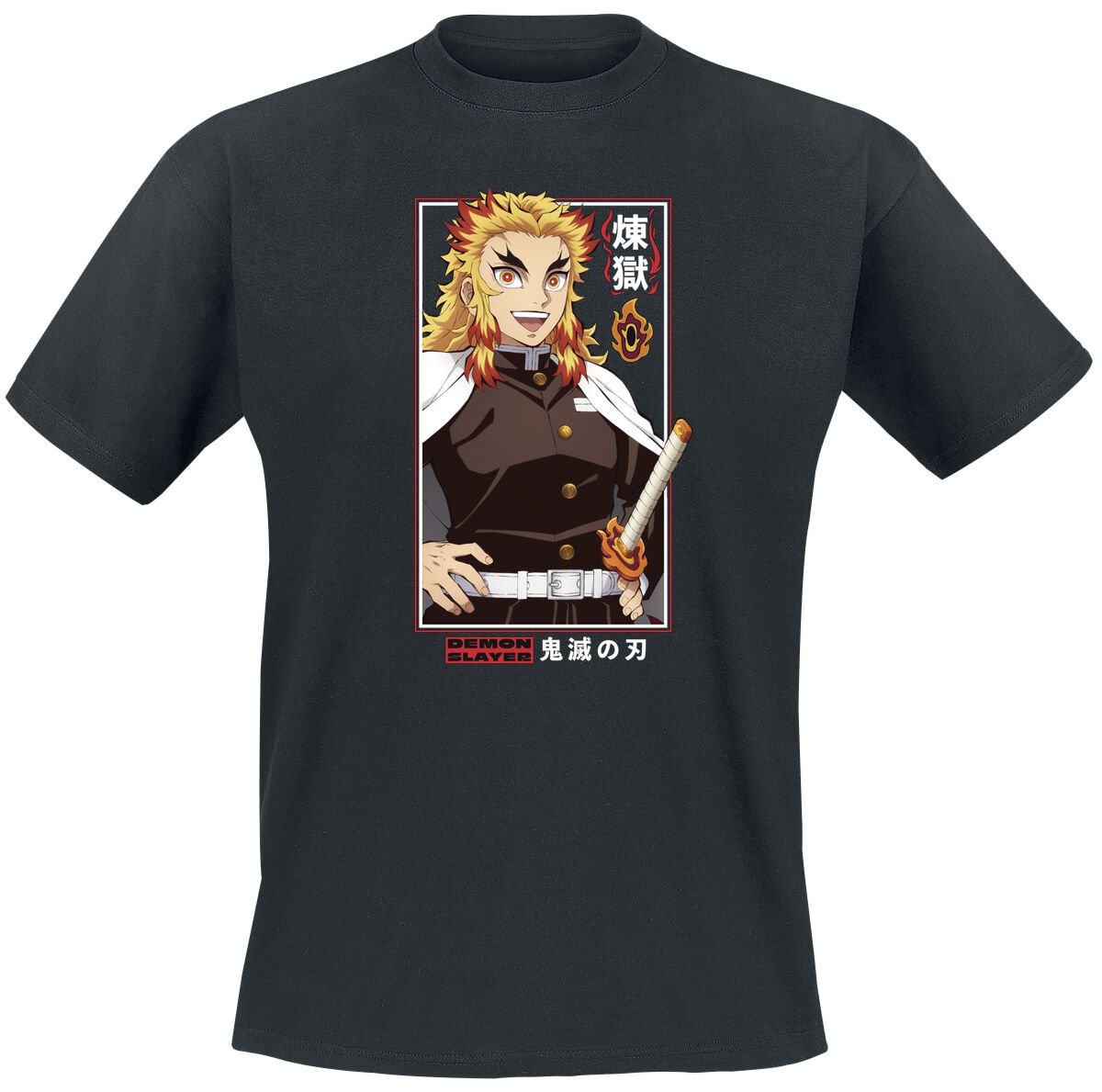 3665361160717 - Rengoku T-Shirt schwarz in M 3665361160717 - Rengoku T-Shirt schwarz in M