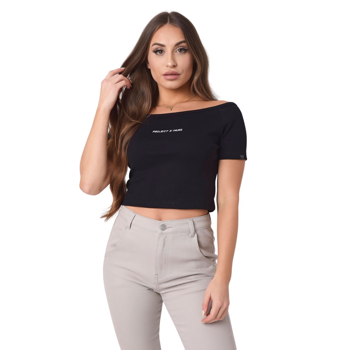 3665957089194 - Off-Shoulder-T-Shirt für Frauen Project X Paris