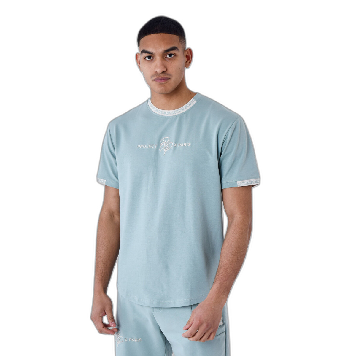 3665957173145 - Einfarbiges T-Shirt mit Logo-Streifen Project X Paris 3665957173145 - Einfarbiges T-Shirt mit Logo-Streifen Project X Paris