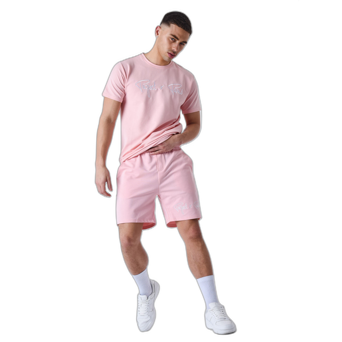 3665957183816 - Basic Shorts mit Logo-Stickerei Project X Paris 3665957183816 - Basic Shorts mit Logo-Stickerei Project X Paris
