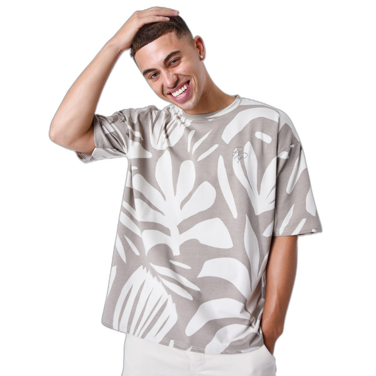 3665957215098 - T-Shirt mit Muster Végétal Abstrait