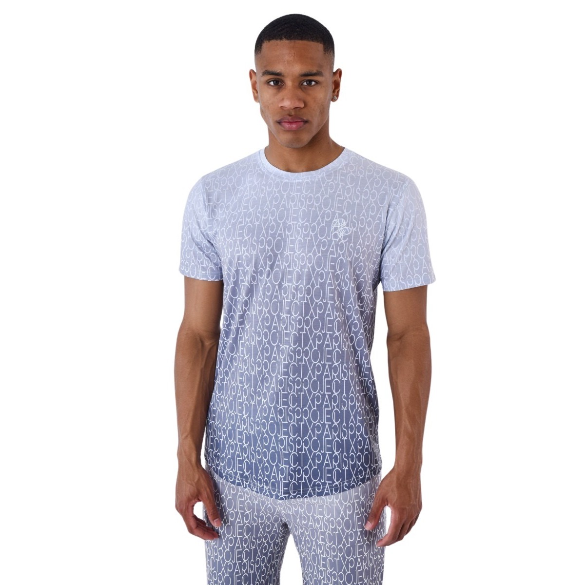 3665957241899 - T-Shirt mit zweifarbigem Allover-Degradé-Effekt Project X Paris