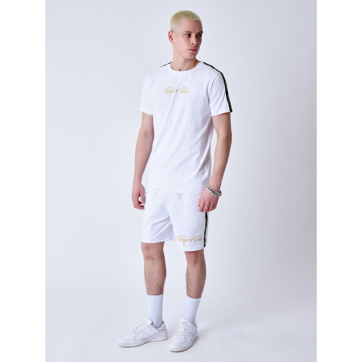 3665957242278 - Klassisches T-Shirt Logo-Stickerei Project X Paris