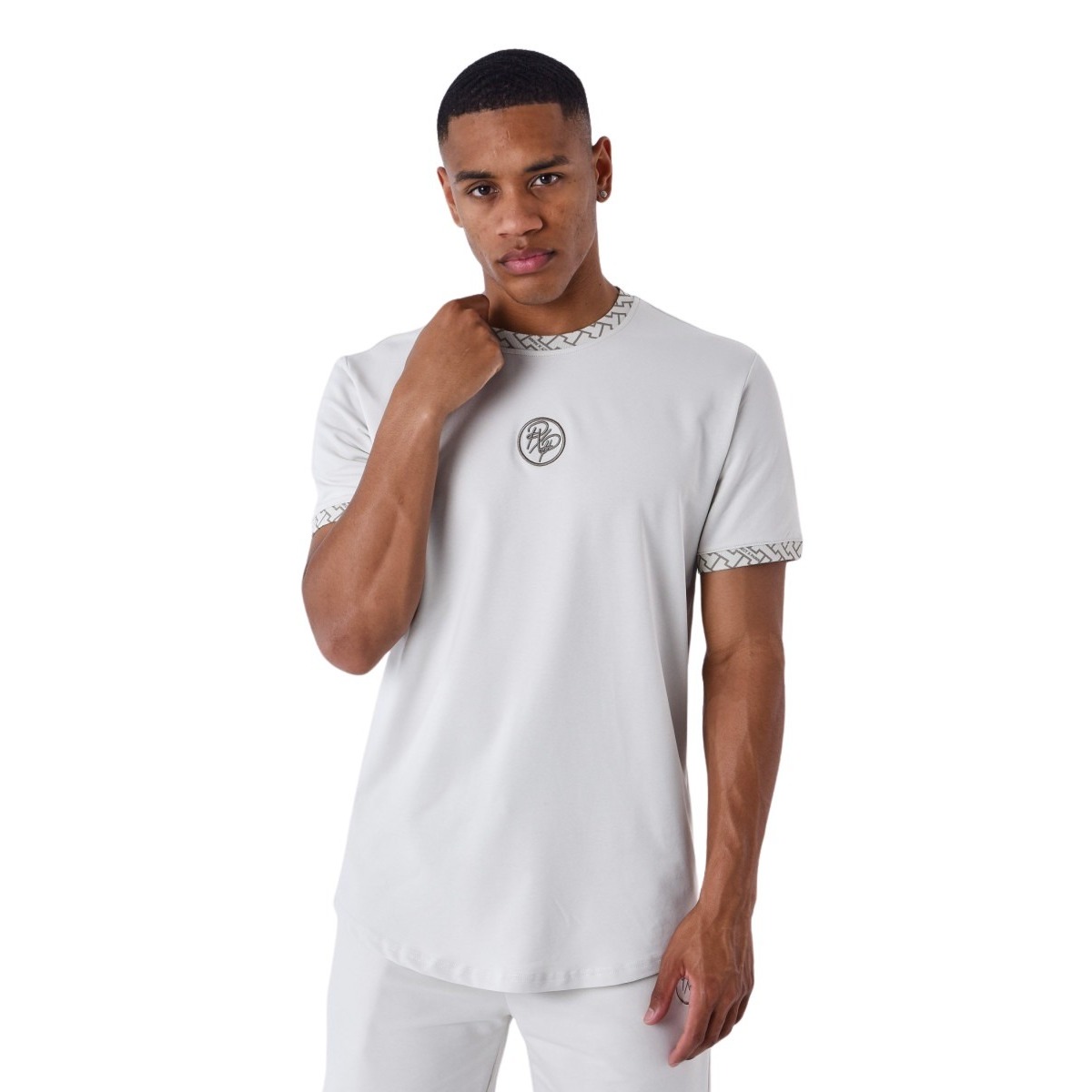 3665957243145 - T-Shirt mit gewebten Details Labyrinthe