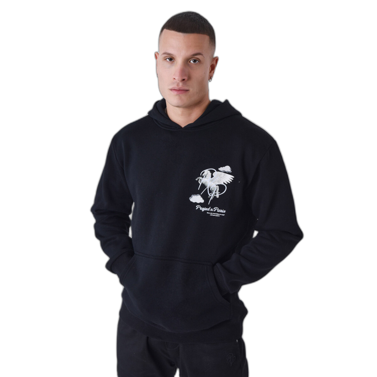 3665957273388 - Kapuzen-Sweatshirt mit Pegasus-Wolkenmotiv Project X Paris