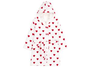 3666072497710 - Kinder Bademantel PETIT BATEAU Frottee mit Herzen weiß Gr 86 98