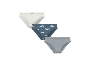 3666072599520 - - Slip MOINEAU 3er-Set in blau weiß Gr110