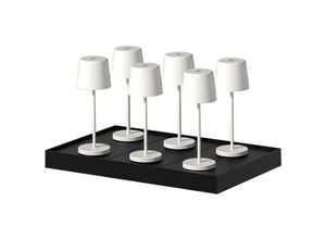 3666162009113 - Lumisky - 6 Mini-Tischlampen mit Ladestation H22cm kelly mini