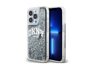 3666339270698 - DKNY Liquid Glitter Big Logo - iPhone 13 Pro Hülle (Schwarz)