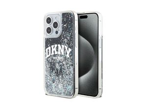 3666339270780 - DKNY Liquid Glitter Big Logo - iPhone 15 Pro Max Hülle (Schwarz)