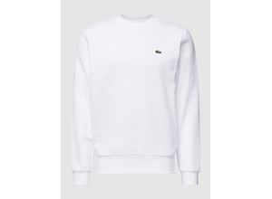 3666354882203 - LACOSTE Sweatshirt Herren Baumwolle weiß Uni & Uninah