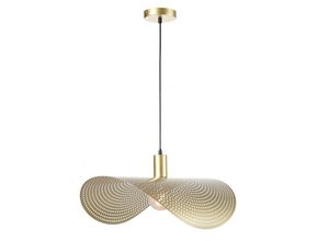 3666471073607 - Vente-unique - Pendelleuchte Design gebogen - Metall - 60 x 41 cm - Goldfarben - lucena