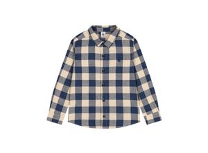 3666576230417 - - Langarm-Hemd LODGE in beige blau kariert Gr104