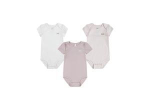 3666643072407 - Neugeborenen-Geschenkset LEVIS KIDS LVG 3PK BOW BODYSUIT SET Gr 1 (56) orange (peach skin) Baby KOB Set-Artikel for Baby-Girls