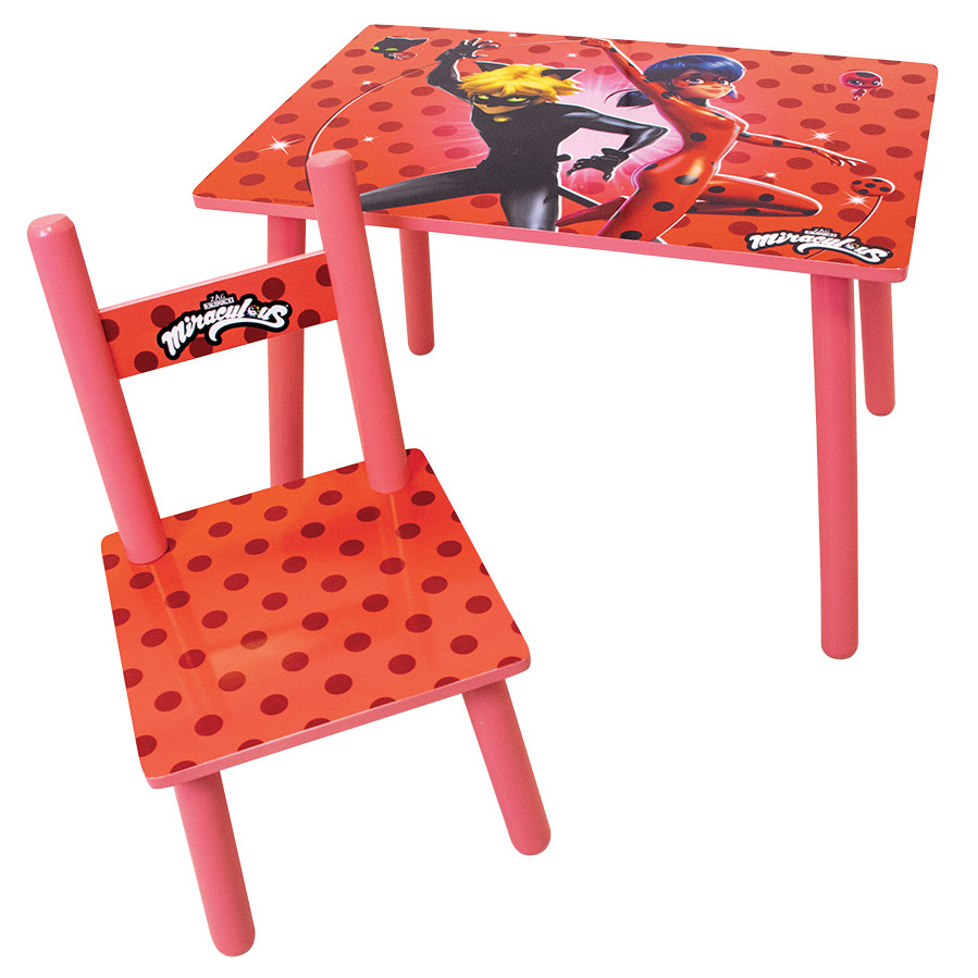 3700057134853 - Table dactivités + 1 chaise fille Miraculous 3700057134853 - Table dactivités + 1 chaise fille Miraculous