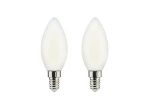 3700088706906 - Xxcell - led Glühlampe Flamme mattierte Flamme - E14 entspricht 40W x2 - Blanc