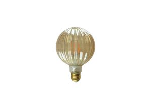 3700088709532 - Xxcell - Bernsteinfarbene geriffelte LED-Glühlampe 6 w - 500 Lumen - 2700 k - E27 - Fumé