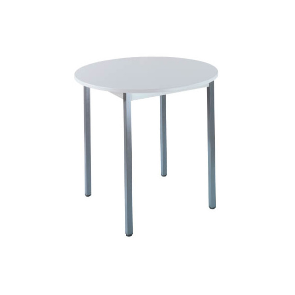 3700245505953 - Schreibtisch 80ROGG 65-130cm (H) 80x80cm (BxT) rund grau   dunkelgrau 3700245505953 SODEMATUB