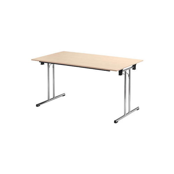 3700245507872 - Schreibtisch TPCH167E 74cm (H) 160x70cm (BxT) rechteckig ahorn   chrom 3700245507872 SODEMATUB