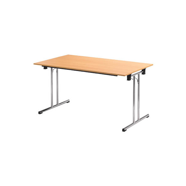 3700245507889 - Klapptisch ohne TPCH167H 74cm (H) 160x70cm (BxT) rechteckig buche   chrom 3700245507889 SODEMATUB