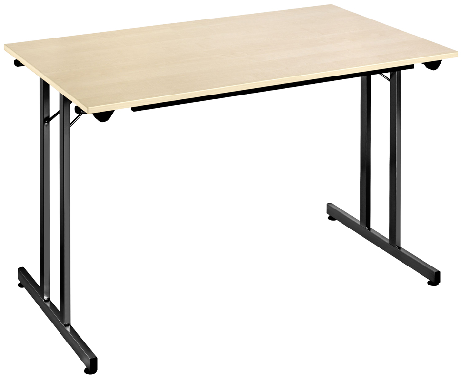 3700245508091 - Klapptisch TPMU127EN 1200 x 700 mmahorn schwarz