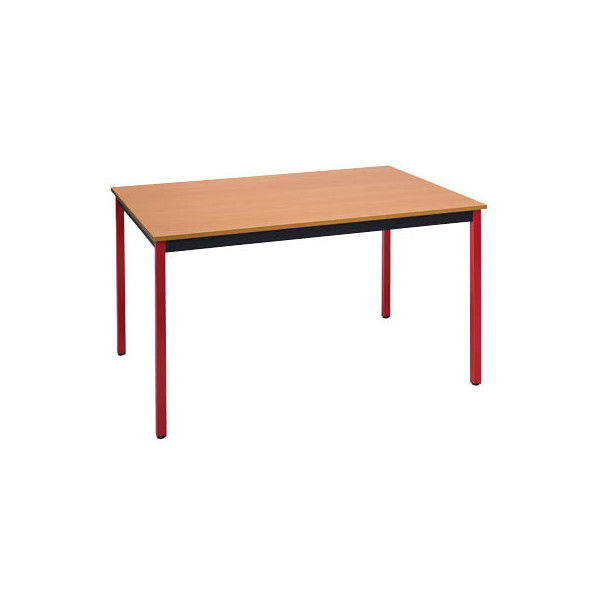 3700245510209 - Schreibtisch 147RHR 74cm (H) 140x70cm (BxT) rechteckig buche   rot 3700245510209 SODEMATUB