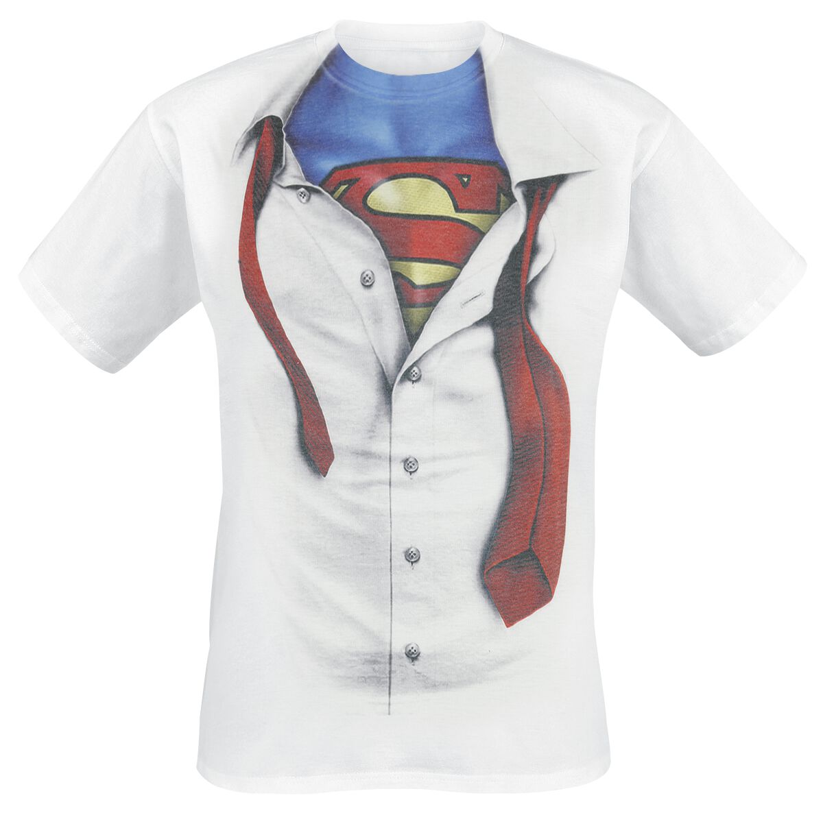 3700334629737 - Clark Kent T-Shirt weiß in M 3700334629737 - Clark Kent T-Shirt weiß in M