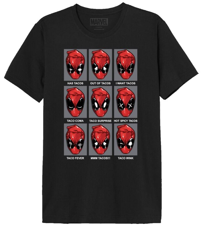 3700334736671 - Tacos Heads T-Shirt schwarz in M