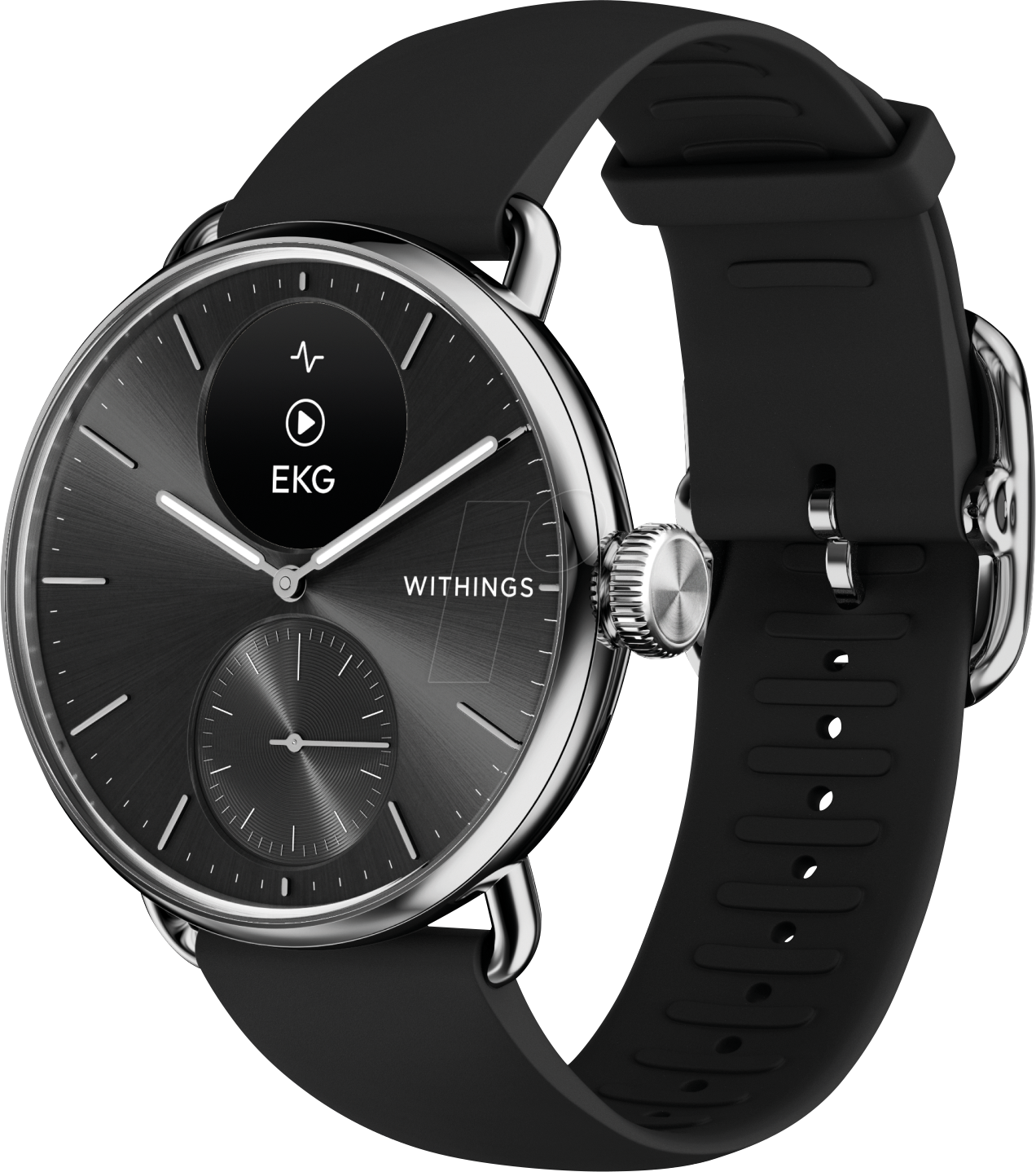 3700546708275 - Smartwatch WITHINGS ScanWatch 2 (38 mm) Smartwatches schwarz Fitness-Tracker