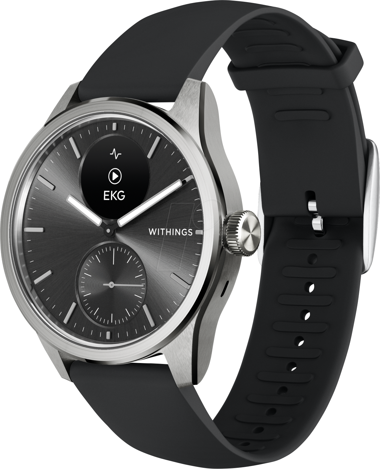 3700546708305 - Smartwatch WITHINGS ScanWatch 2 (42 mm) Smartwatches schwarz Fitness-Tracker