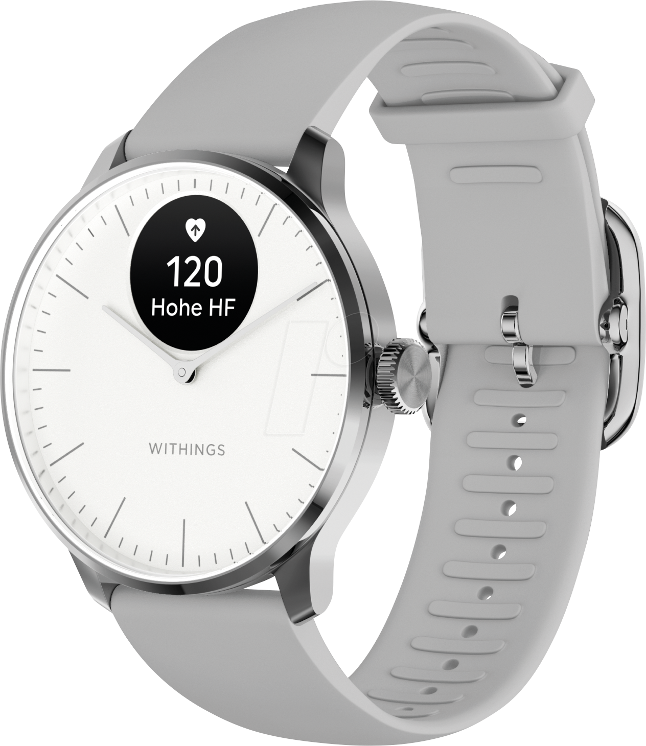 3700546708343 - Smartwatch WITHINGS ScanWatch Light Smartwatches weiß Fitness-Tracker