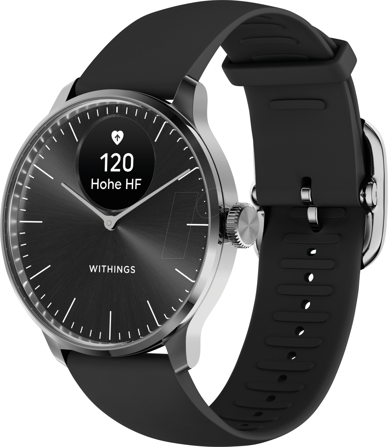 3700546708367 - Smartwatch WITHINGS ScanWatch Light Smartwatches schwarz Fitness-Tracker