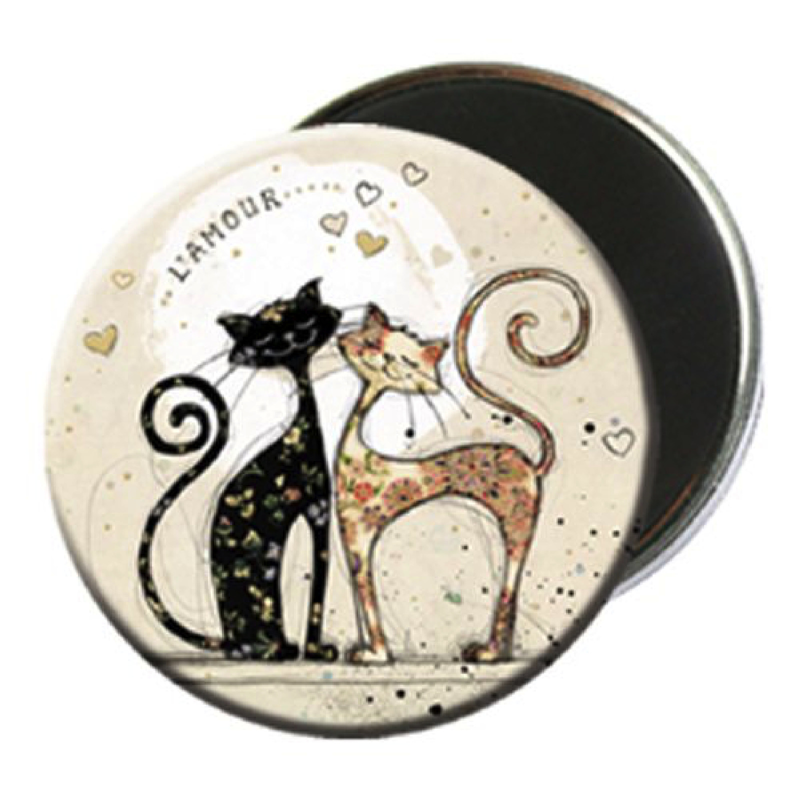3700572713199 - Runder Magnet Bug Art Chats Amoureux 3700572713199 - Runder Magnet Bug Art Chats Amoureux