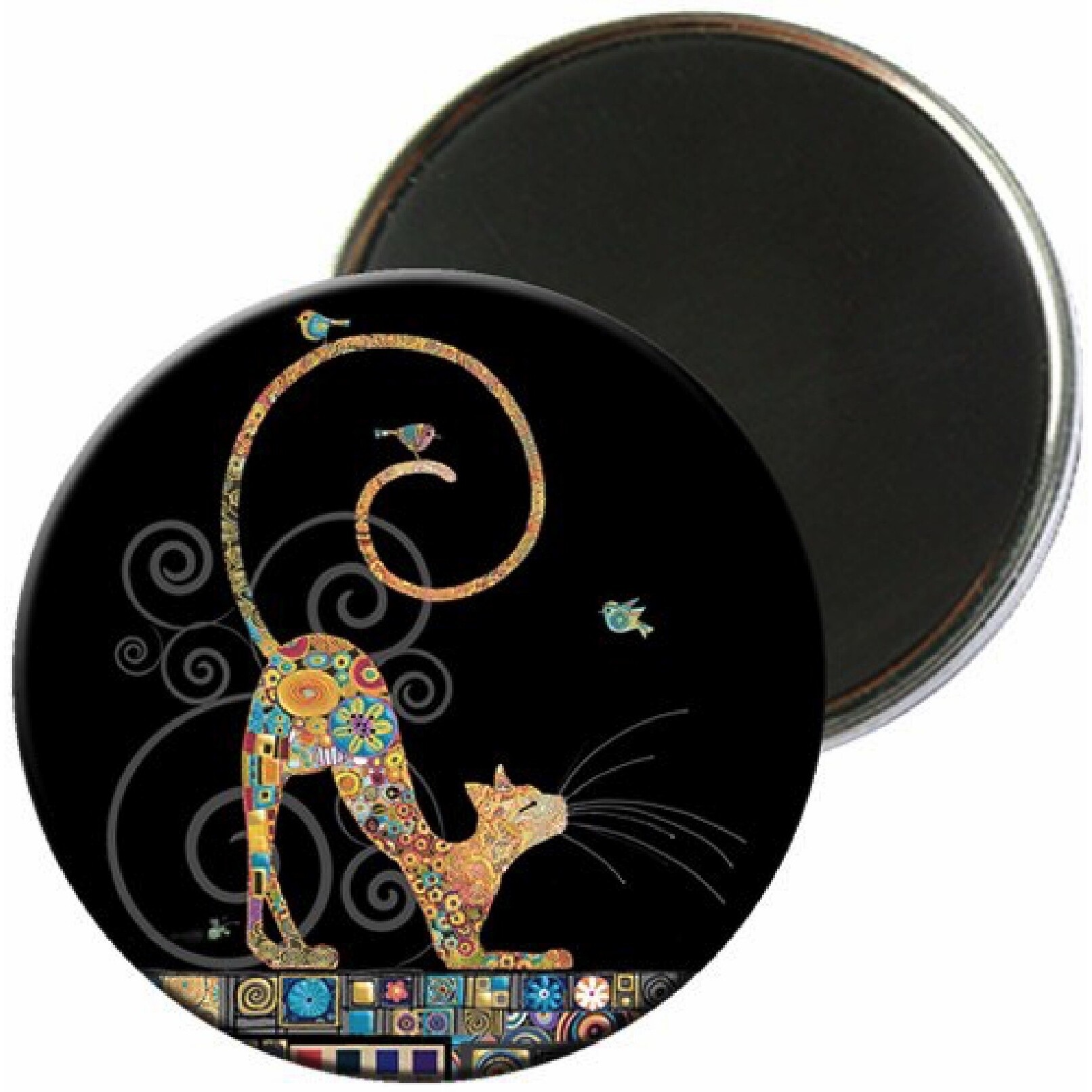 3700572730509 - Runder Magnet Katze klimt Bug Art Jewels