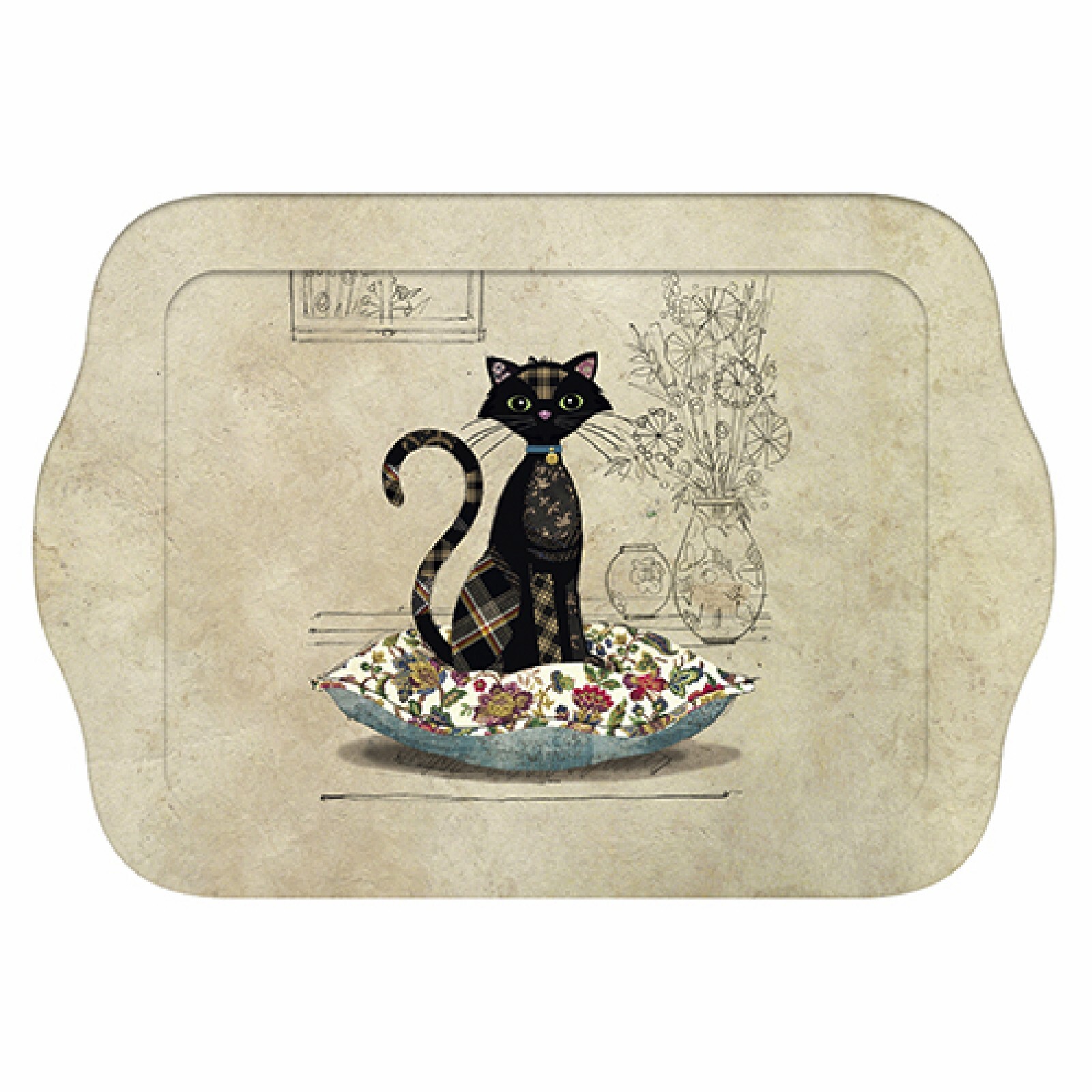 3700572739489 - Tablett Katze auf Kissen Bug Art Amys PM 3700572739489 - Tablett Katze auf Kissen Bug Art Amys PM