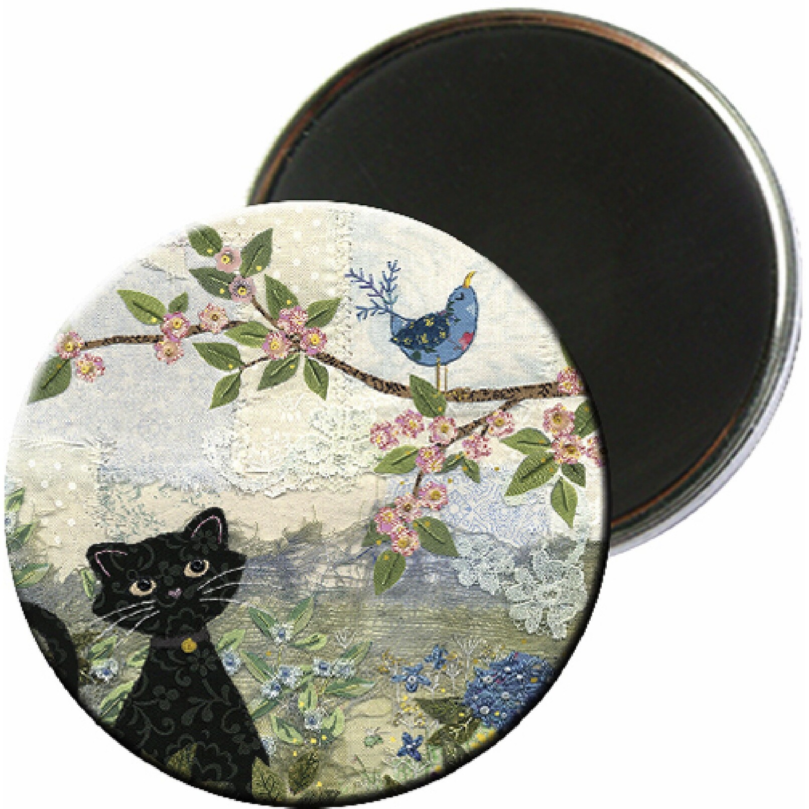 3700572739731 - Runder Magnet Katze Vogel Bug Art Amys