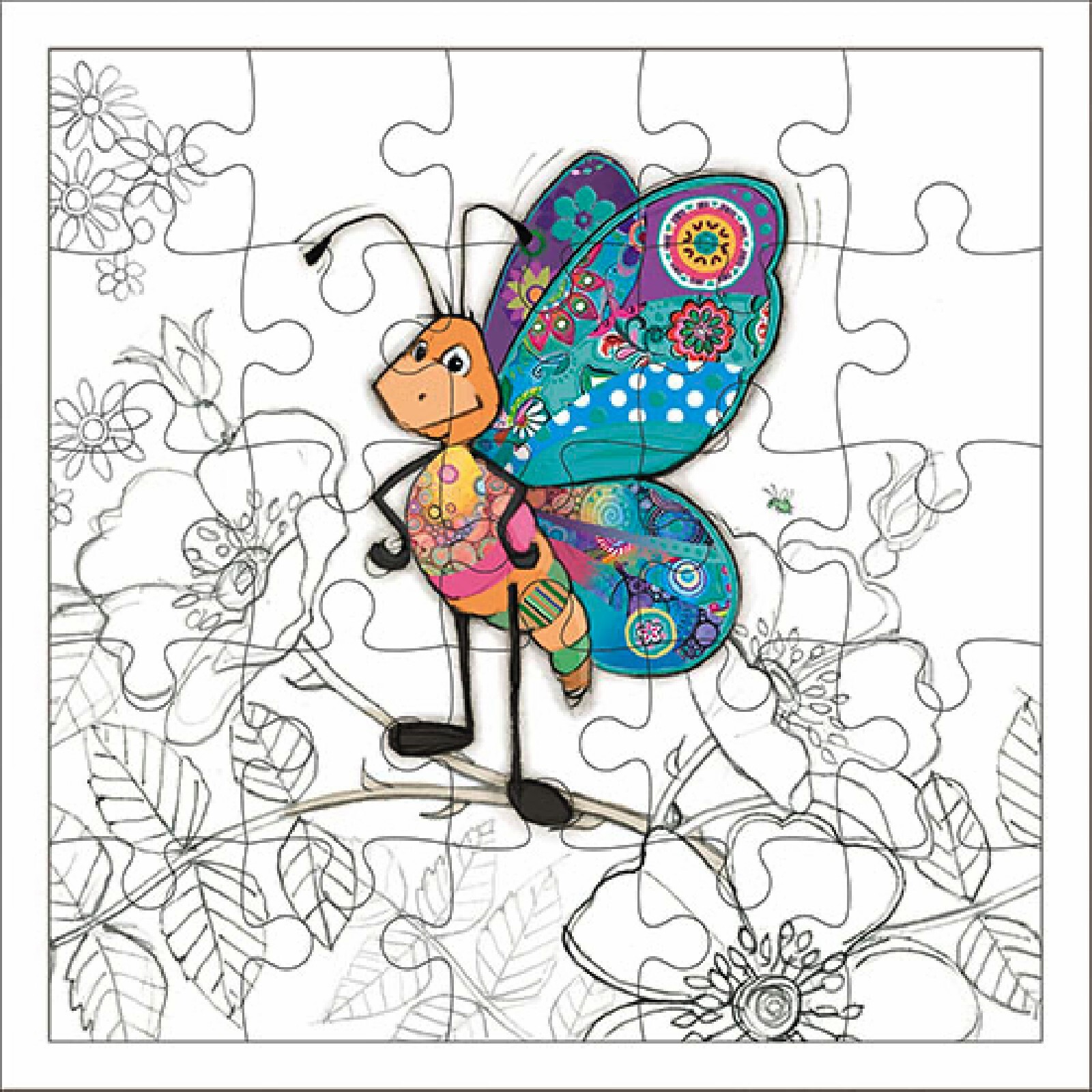 3700572761503 - Puzzlekarte Schmetterling Kook 3700572761503 - Puzzlekarte Schmetterling Kook