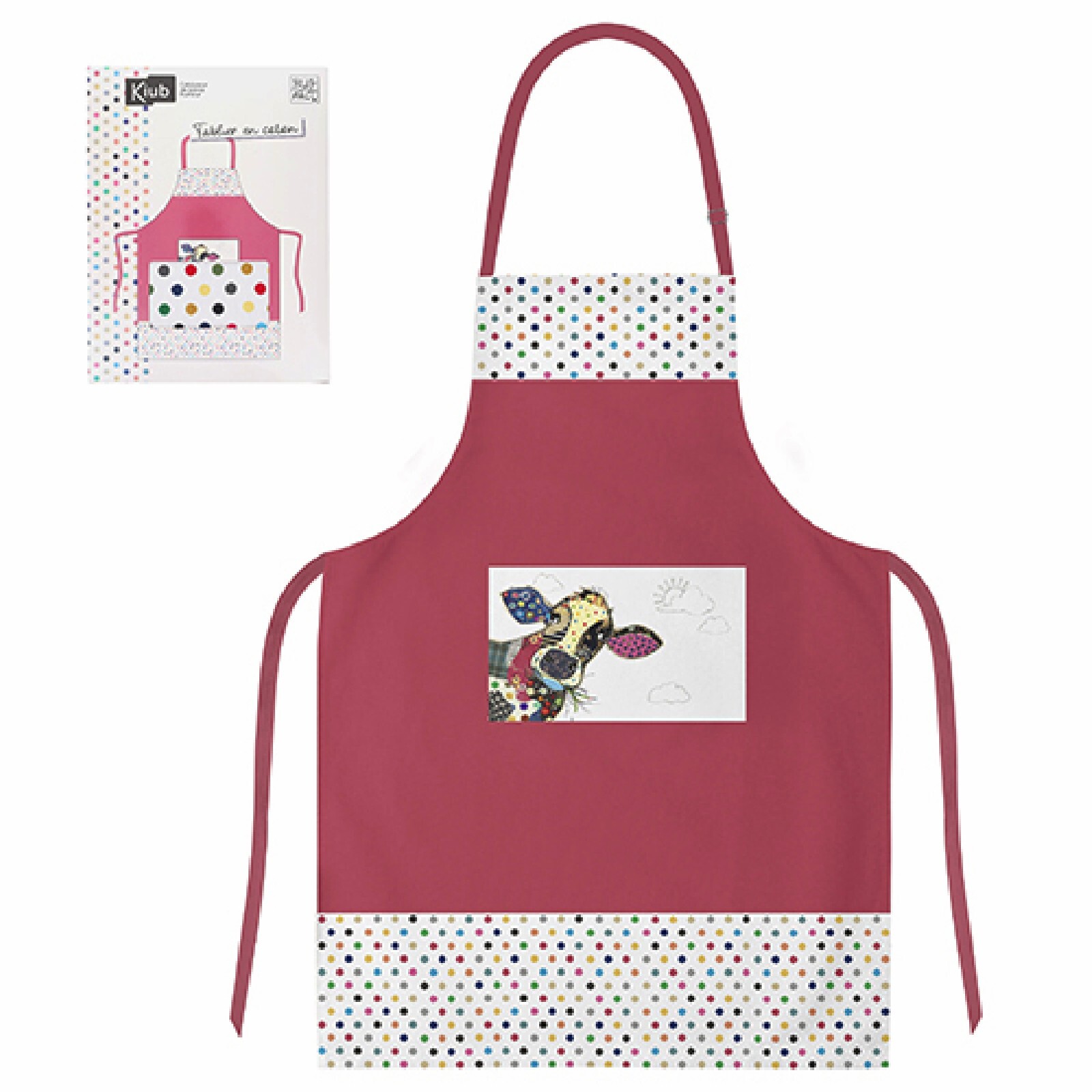 3700572764412 - Schürze mit Tasche in Geschenkbox Kuh Kook 3700572764412 - Schürze mit Tasche in Geschenkbox Kuh Kook