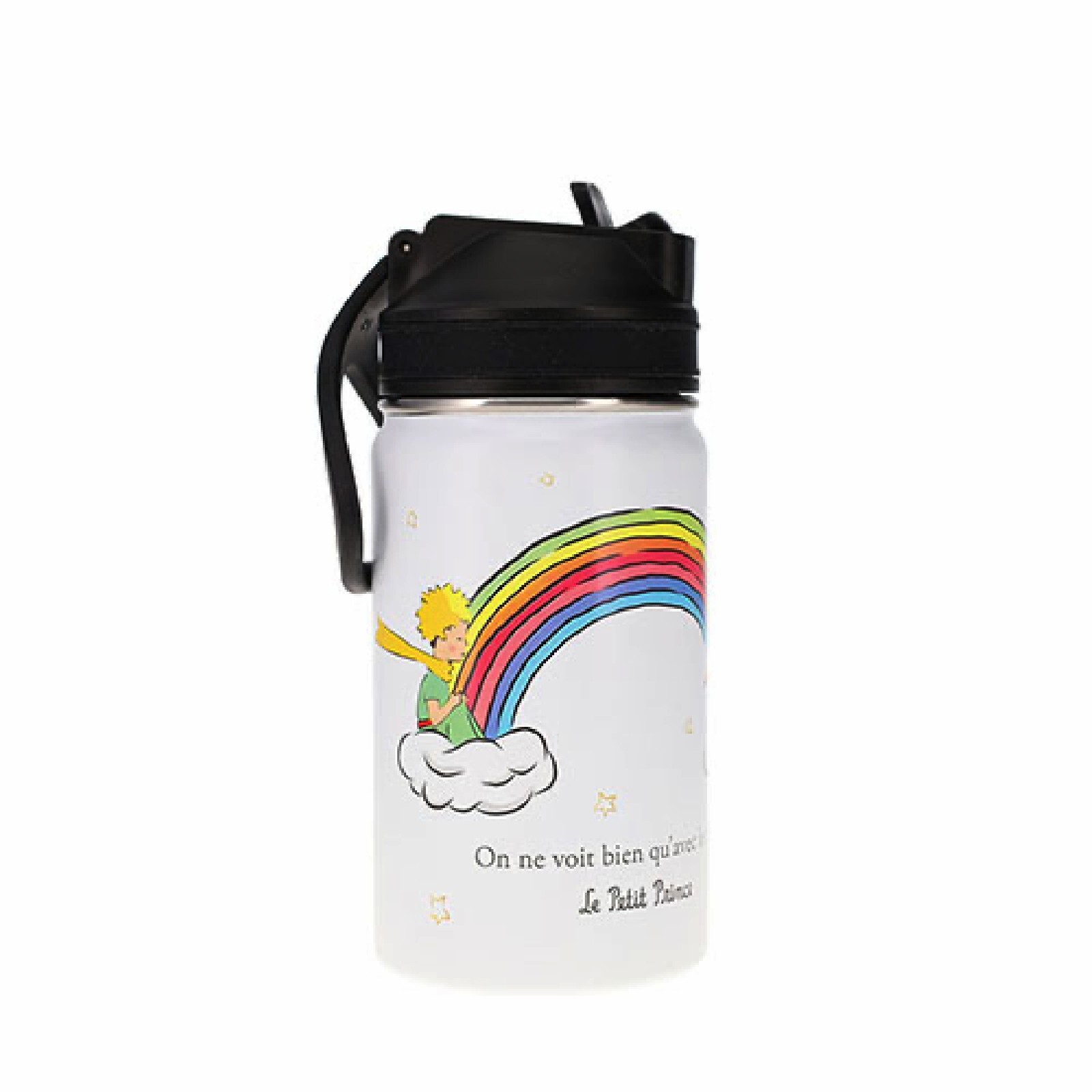 3700572773070 - Trinkflasche mit Strohhalm Regenbogen das kleine prince Kind Kiub